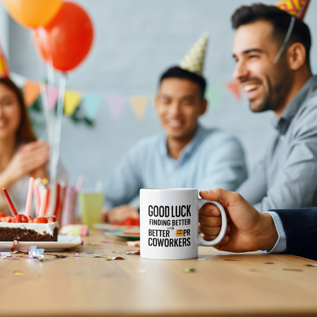 Coworker Leaving? Give Them a Mug That Says It All (with a Smile)